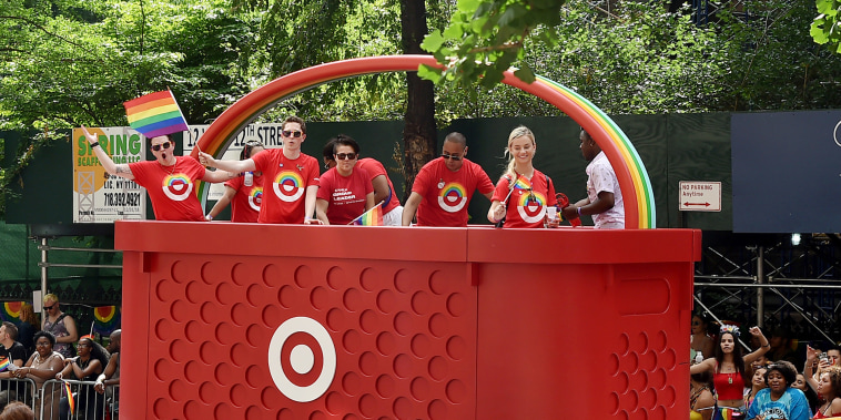 A Target float at the 2018 New York City Pride March.