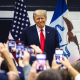 Image: Former President Trump Campaigns In Iowa